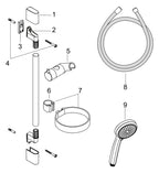 CROMA 100 Wandstangen-Set Vario Unica´C 900 mm