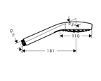 CROMA Select S Handbrause 1jet 110 mm