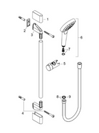 CROMA Select S Wandstangen-Set Multi Unica 900 mm