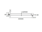DIANA L200 Wandhalter, mit Rosette DIANA L200 Wandhalter