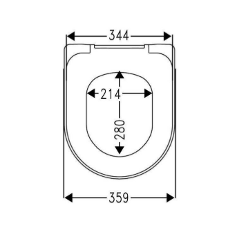 DIANA S100 WC-Sitz mit Take off softclose, Scharniere Edelstahl