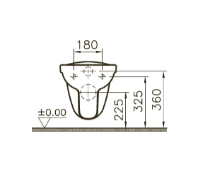 DIANA WC Paket: O100 Wand - WC O100 WC-Sitz klassisch