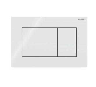 SIGMA01 Betätigungsplatte square weiß für 2-Mengen-Spülung