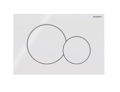 SIGMA01 Betätigungsplatte für 2-Mengen-Spülung, weiß